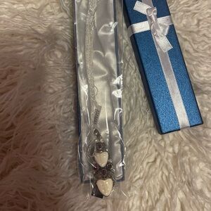 Elegant Silver Necklace with Blue Gift Box